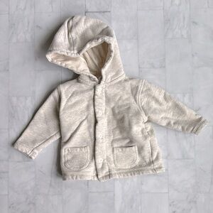 Bonpoint Baby’s Beige Cotton Hooded Jacket